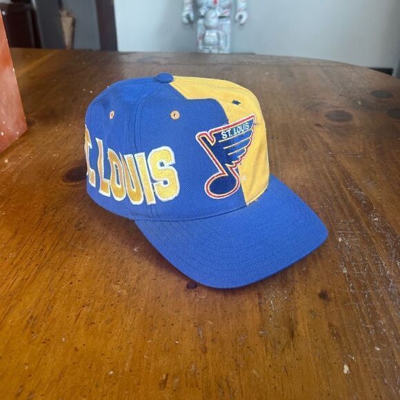 St. Louis Blues Vintage American Needle snapback hat NHL Big Logo wool100% - Picture 1 of 8